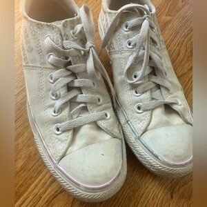 Converse White Canvas Low-Top Sneakers